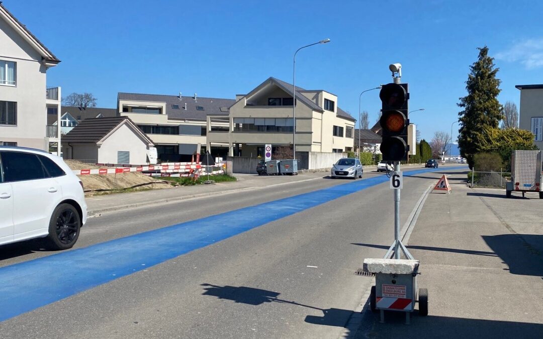 Befristete Lichtsignalanlage an der Hauptstrasse