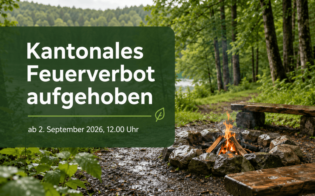 Kantonales Feuerverbot wird aufgehoben